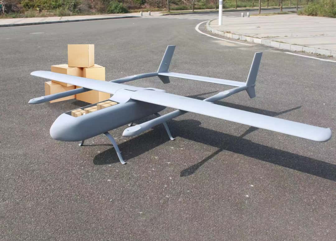 Delivering packages to customers by vtol drone