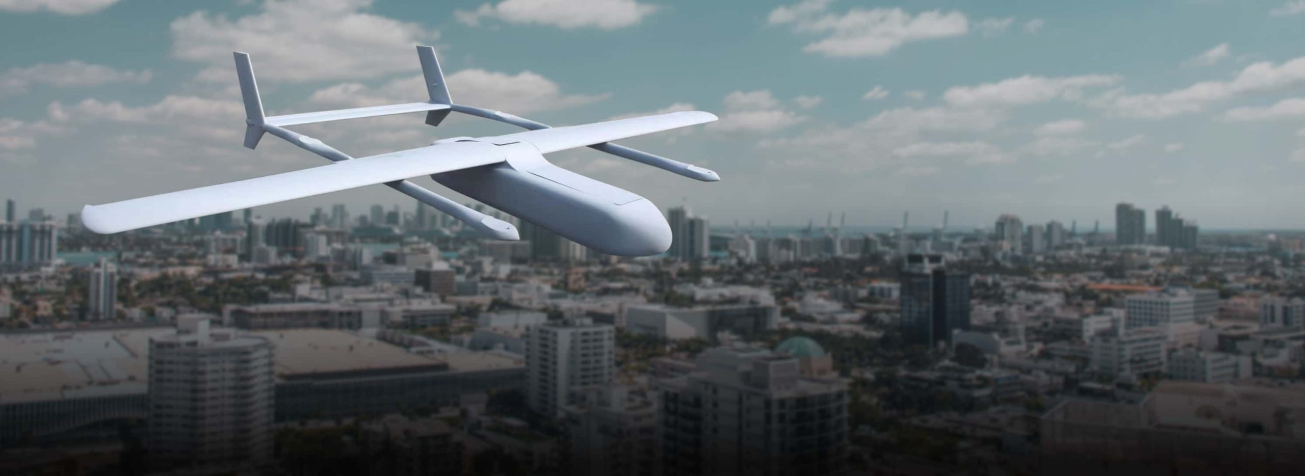 eqviv logistic drone delivering parcels