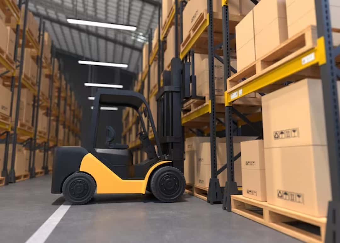 Transporting industrial goods by vtol drone