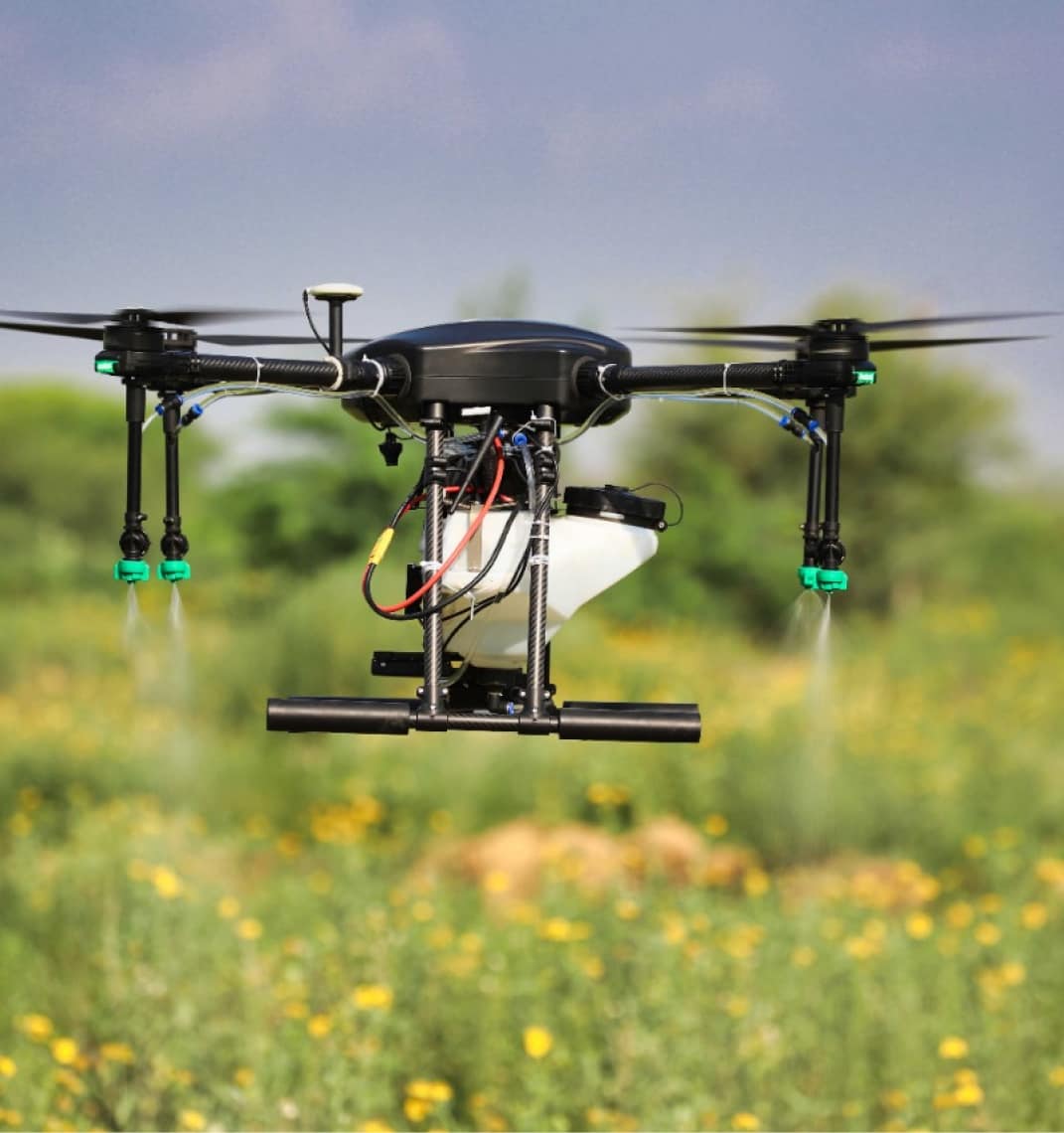 automated crop spraying drone