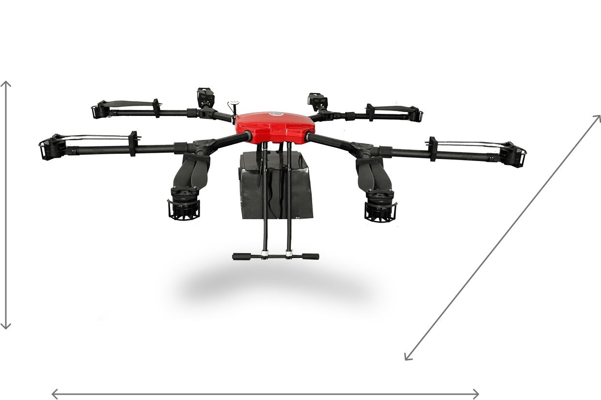 quadcopter dimension