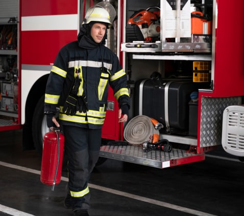firefighting support drone